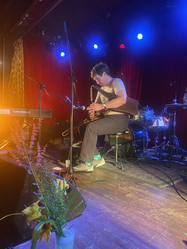 Image of musician Stuart Jackson on stage